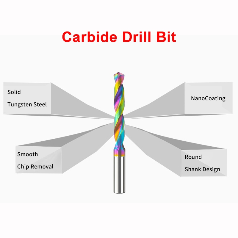 lathe Colorful Coating Carbide Drill