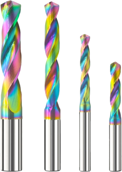 Colorful coating carbide drill bits
